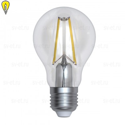 Лампа светодиодная филаментная диммируемая (UL-00005183) Uniel E27 12W 3000K прозрачная LED-A60-12W/3000K/E27/CL/DIM GLA01TR