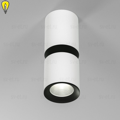 Потолочный светодиодный светильник Elektrostandard Kayo 25048/LED 12W 4000К белый/чёрный a064728
