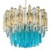Дизайнерская подвесная люстра Vintage Murano Glass Chandelier turquoise glass