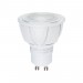 Лампа светодиодная диммируемая (UL-00003990) Uniel GU10 6W 3000K матовая LED-JCDR 6W/WW/GU10/FR/DIM PLP01WH