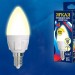 Лампа светодиодная диммируемая (UL-00004296) Uniel E14 7W 3000K матовая LED-C37 7W/3000K/E14/FR/DIM PLP01WH