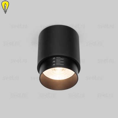 Накладной светодиодный светильник Elektrostandard Cors 25032/LED черный a062384