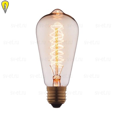 Лампа накаливания E27 60W прозрачная 6460-CT
