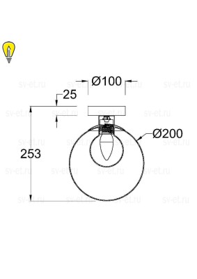 Настенный светильник (бра) Maytoni MOD521WL-01G3