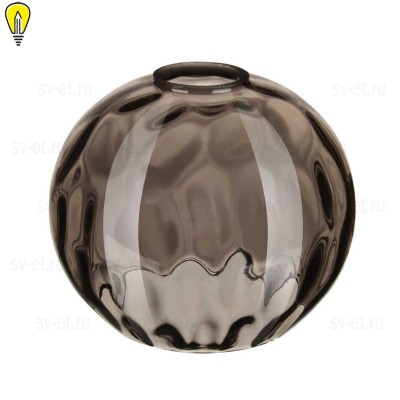 Плафон полушар дымчатый рельефный 18GR