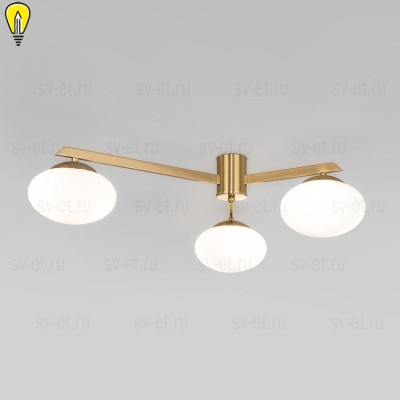 Потолочная люстра Eurosvet Opaline 70220/3 латунь