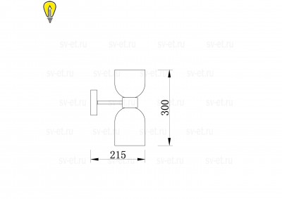 Настенный светильник (бра) Freya FR5203WL-02CH