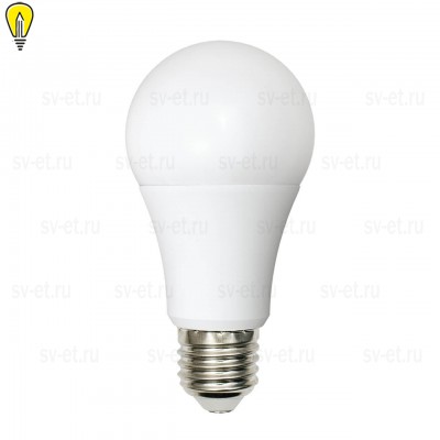 Лампа светодиодная (UL-00001569) Uniel E27 9W 4000K матовая LED-A60-9W/WW+NW/E27/FR PLB01WH