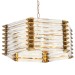 Дизайнерская подвесная люстра стеклянная Hexagon Tadesse Glass Chandelier