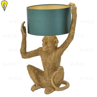 Настольная лампа Gold Monkey Holding Lampshade