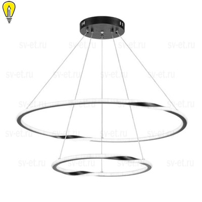 Подвесной светодиодный светильник Arte Lamp Veritate A2211SP-2BK