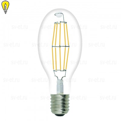 Лампа светодиодная филаментная (UL-00003760) Uniel E40 30W 4000K прозрачная LED-ED90-30W/NW/E40/CL GLP05TR
