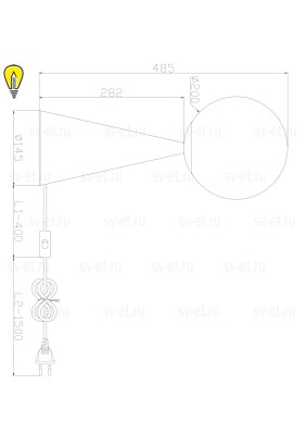 Настольный светильник Freya FR5289TL-01BS