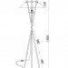 Напольный светильник (торшер) Maytoni MOD006FL-01B