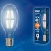 Лампа светодиодная филаментная (UL-00003762) Uniel E40 40W 4000K прозрачная LED-ED90-40W/NW/E40/CL GLP05TR