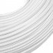 Провод круглый текстильный для люстры 2х0,5 цвет белый (бухта) 100 метров