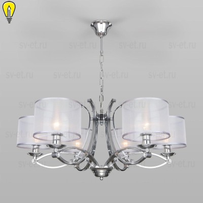 Подвесная люстра Eurosvet Fabiola 60124/6 хром Smart