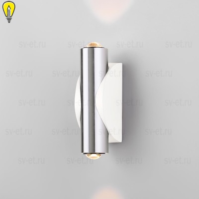 Настенный светодиодный светильник Elektrostandard Steel 40109/LED белый/сталь a055628