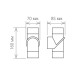 Уличный настенный светодиодный светильник Elektrostandard 1553 Techno LED Vortex a038418