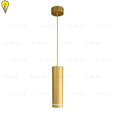 Подвесной светодиодный светильник Elektrostandard DLR023 12W 4200K золото матовый a047679