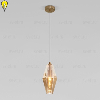 Подвесной светильник Eurosvet Prism 50236/1 янтарный