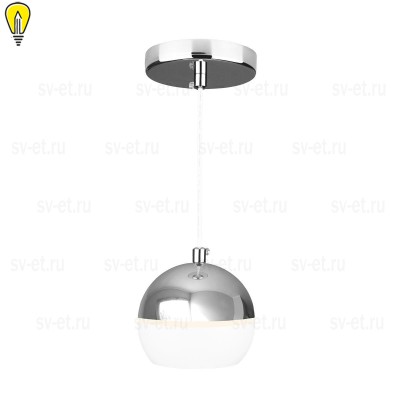 Подвесной светодиодный светильник Elektrostandard DLS023 9W 4200K белый/хром a047803