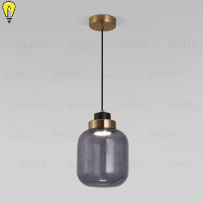 Подвесной светодиодный светильник Eurosvet Jeffry 50240/1 Led дымчатый
