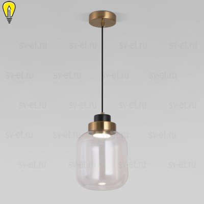 Подвесной светодиодный светильник Eurosvet Jeffry 50240/1 Led прозрачный