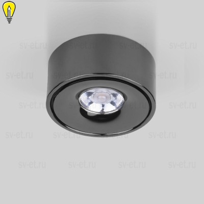 Накладной светодиодный светильник Elektrostandard Glide 25100/Led черный жемчуг a059330