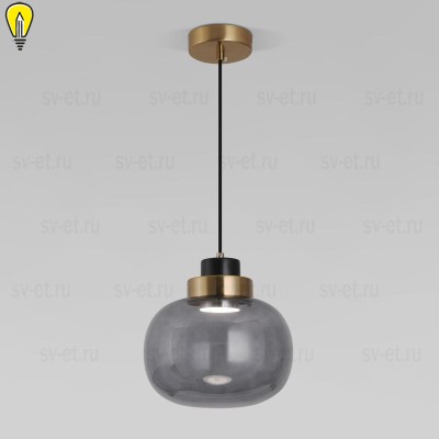 Подвесной светодиодный светильник Eurosvet Jeffry 50241/1 Led дымчатый