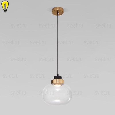 Подвесной светодиодный светильник Eurosvet Jeffry 50241/1 Led прозрачный