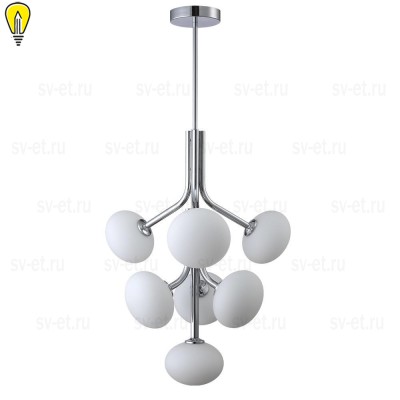 Подвесная люстра Crystal Lux ALICIA SP7 CHROME/WHITE