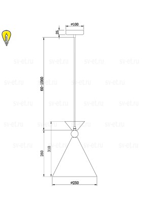 Подвесной светильник Freya FR5392PL-01GR