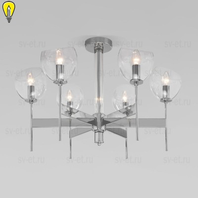 Подвесная люстра Eurosvet Arrista 60130/6 хром Smart