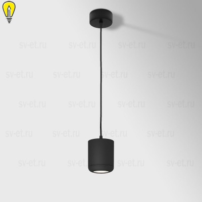 Подвесной светодиодный светильник Elektrostandard Onde 50249 LED 15W 4000K черный a064202