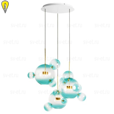 Подвесная светодиодная люстра Loft IT Bolle 2027-D3 Blue