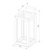Уличный настенный светодиодный светильник Elektrostandard Frame 1527 Techno Led серый a051856