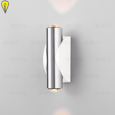 Настенный светодиодный светильник Elektrostandard Steel 40109/LED белый/сталь 4690389174346