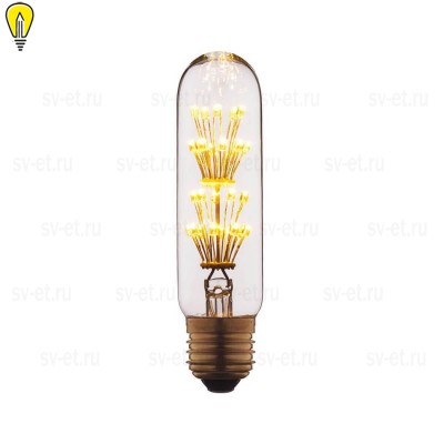 Лампа светодиодная филаментная E27 2W прозрачная T1030LED
