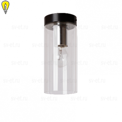 Настенно-потолочный декоративный стеклянный светильник Венге