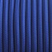 Провод круглый текстильный для люстры 2х0,5 цвет синий (бухта) 100 метров