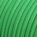 Провод круглый текстильный для люстры 2х0,5 цвет зелёный (бухта) 100 метров