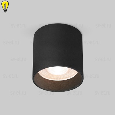 Накладной светодиодный светильник Elektrostandard Orson 25034/LED 10W 4200K чёрный a062931