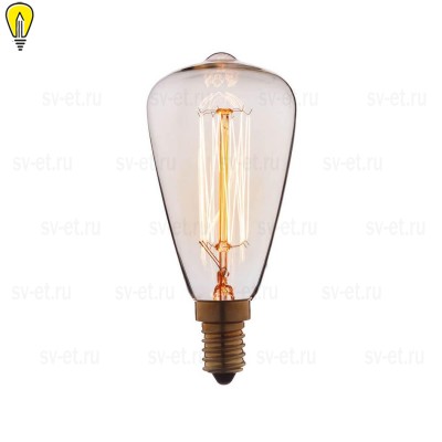 Лампа накаливания E14 60W прозрачная 4860-F