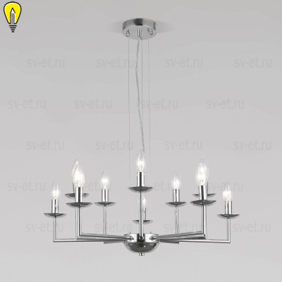 Подвесная люстра Eurosvet Cariso 60150/10 хром