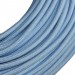Провод круглый текстильный для люстры 2х0,5 цвет голубой (бухта) 100 метров