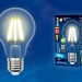Лампа светодиодная филаментная (UL-00004868) Uniel E27 15W 3000K прозрачная LED-A70-15W/3000K/E27/CL PLS02WH