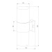 Уличный настенный светильник Elektrostandard Roil 35125/D a055636