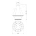 Подвесной светодиодный светильник Eurosvet Imperio 90241/2 белый/ серебро Smart
