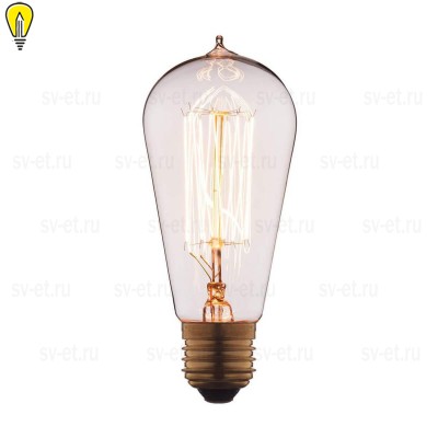 Лампа накаливания E27 40W прозрачная 6440-SC